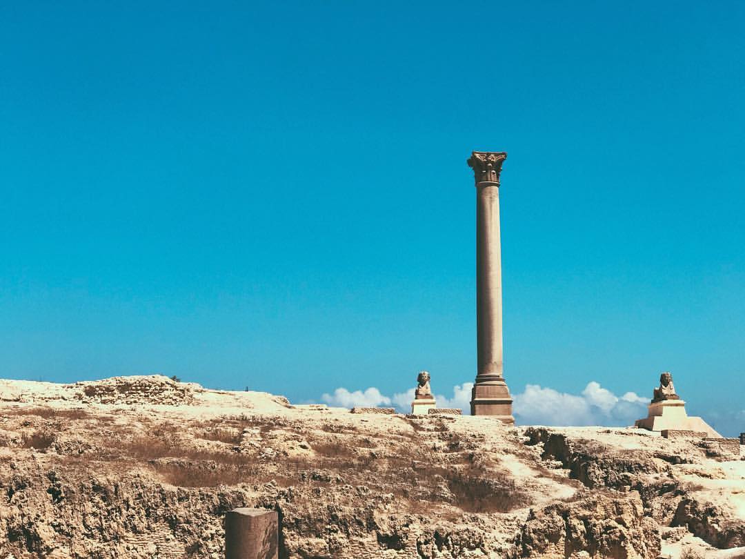 Pompey's Pillar Collome of Serapeum Alexandria Egypt | Pompey's Pillar Facts