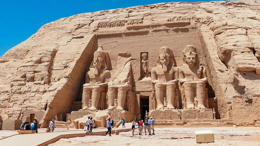 Abu Simbel Temple today after relocated from the ancient site.