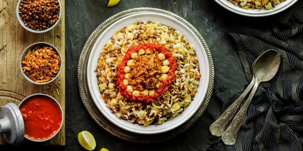 Kushari Kushari - Egyptian Food - Trips in Egypt