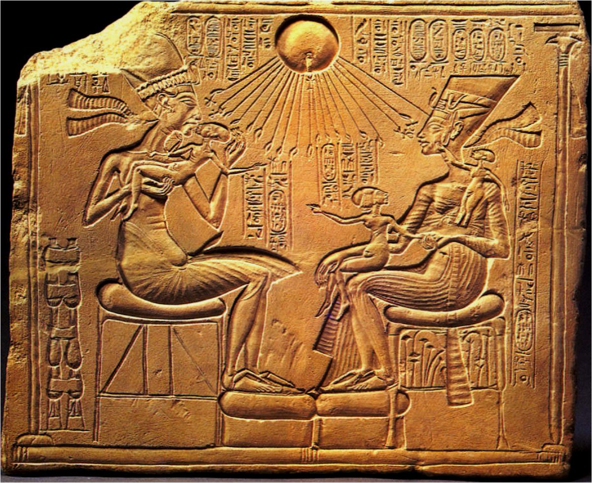 Divine Couple Under Aten