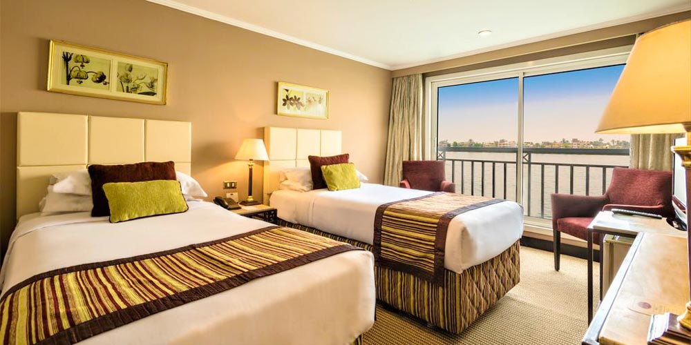 Bedroom of Bar of Crown Jewel Nile Cruise – Trips in Egypt