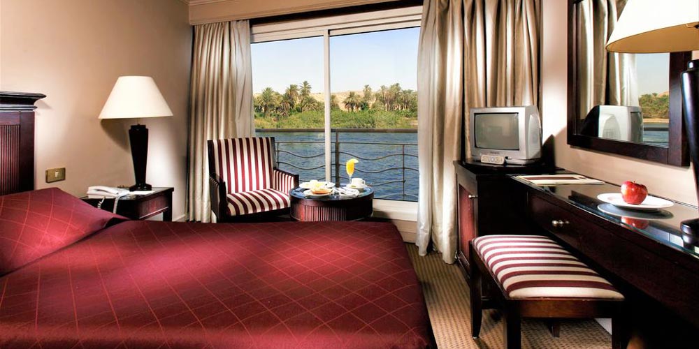 Bedroom of Crown Jubilee Nile Cruise – Trips in Egypt