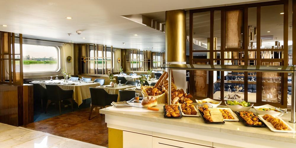 Buffet of MS Tulip Nile Cruise – Trips in Egypt