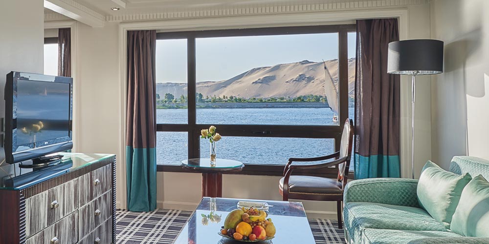 Guest Suite of Mövenpick MS Sun Ray Nile Cruise – Trips in Egypt
