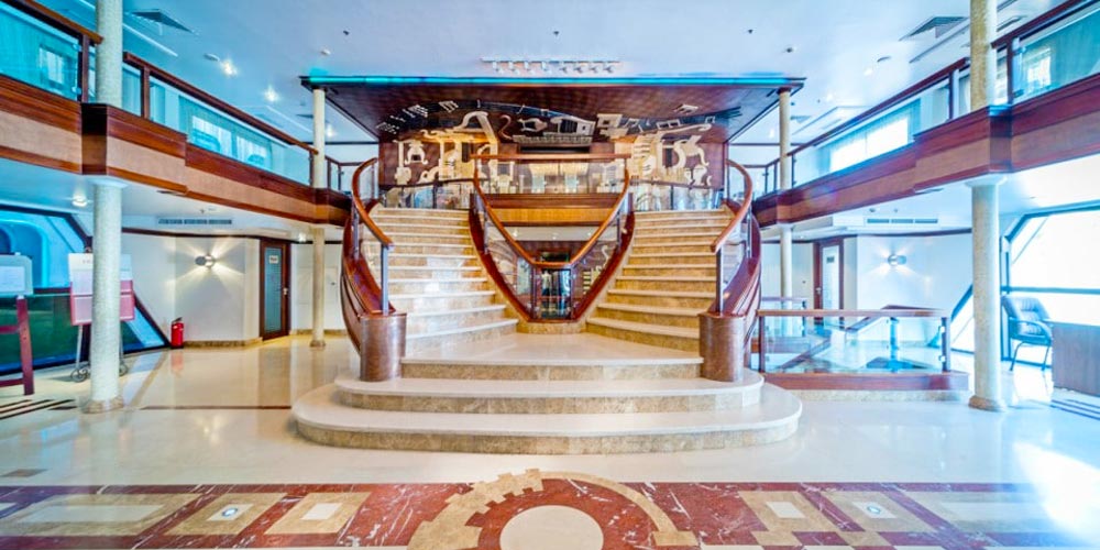 Lobby of Concerto Nile Cruise – Trips in Egypt