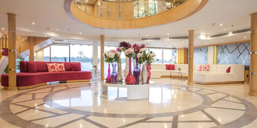Lobby of MS Acamar Nile Cruise – Trips in Egypt