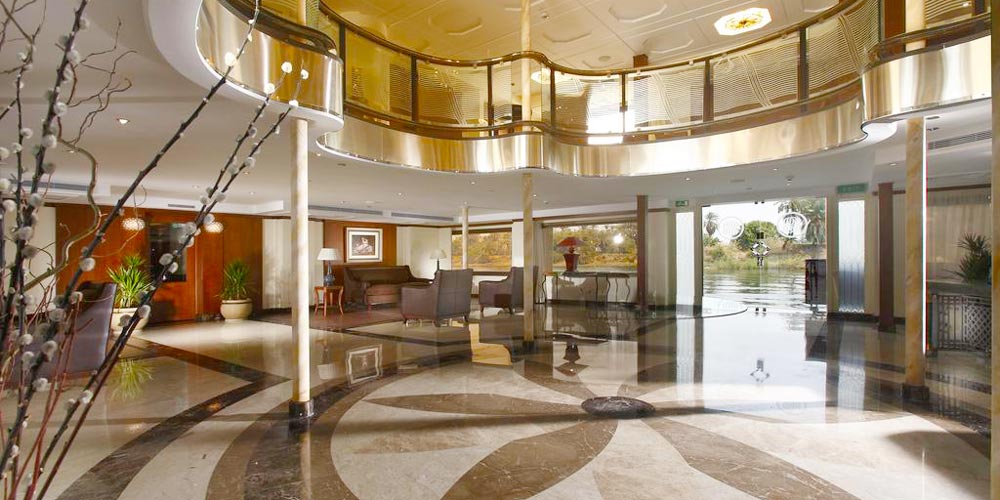 Lobby of Sonesta Nile Goddess Nile Cruise – Trips in Egypt