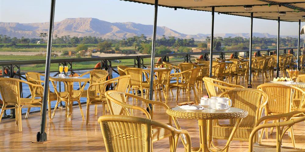 Lounge of Crown Jewel Nile Cruise – Trips in Egypt