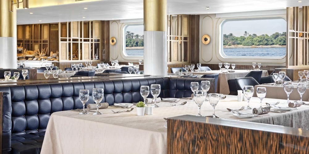 Resturant of MS Tulip Nile Cruise – Trips in Egypt