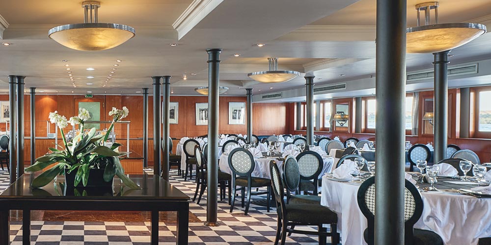 Resturant of Mövenpick MS Sun Ray Nile Cruise – Trips in Egypt