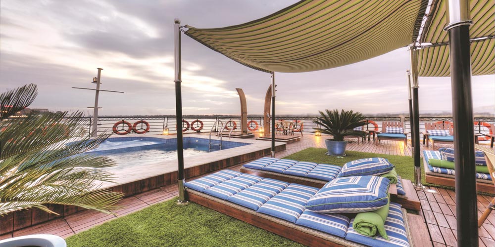 Sun Deck of MS Mayfair Nile Cruise – Trips in Egypt