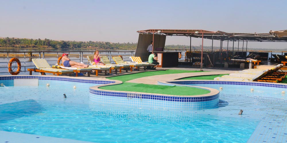 Sun Decks & Pool of Nile Premium Nile Cruise – Trips in Egypt