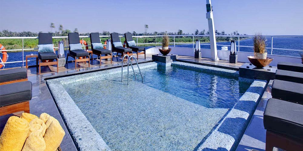 Sun Decks & Pool of Nile Style Nile Cruise – Trips in Egypt