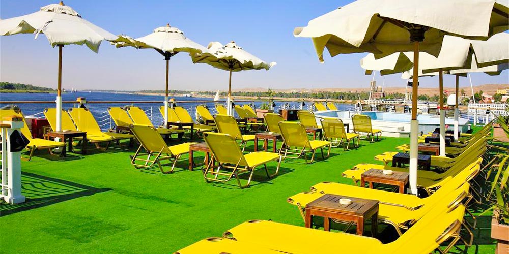 Sun Decks of Jaz Senator Nile Cruise – Trips in Egypt