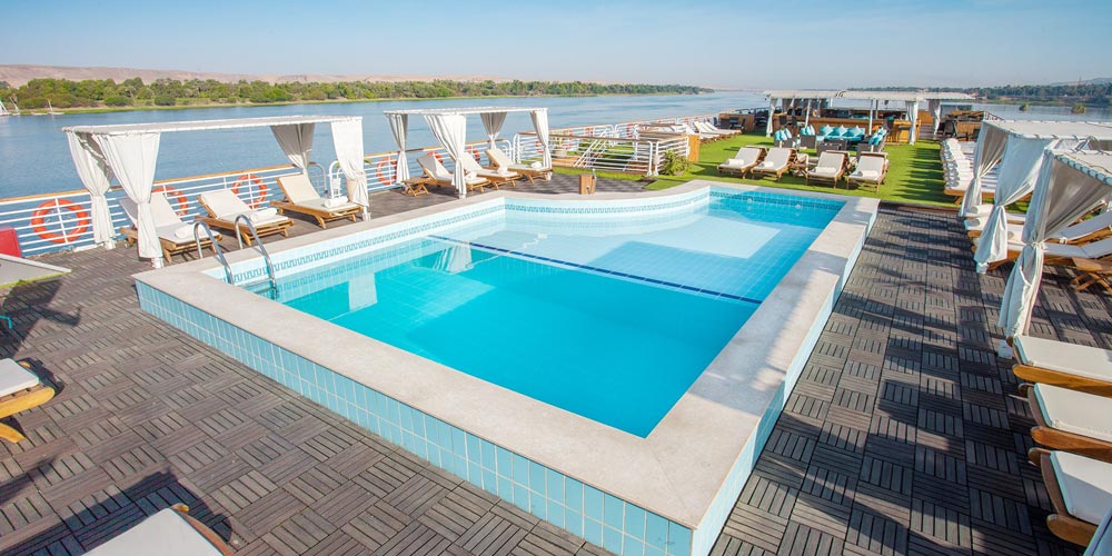 Sun Decks of MS Acamar Nile Cruise – Trips in Egypt