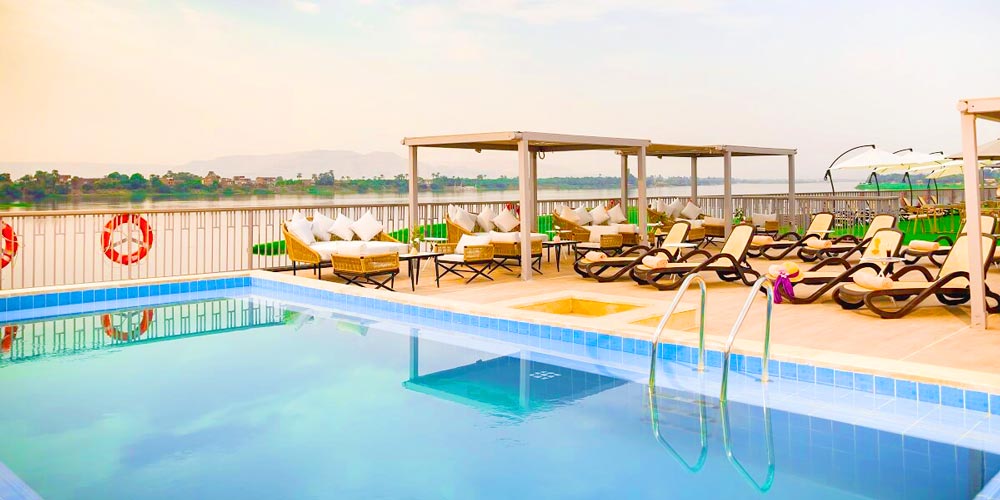 Sun Decks of MS Tulip Nile Cruise – Trips in Egypt