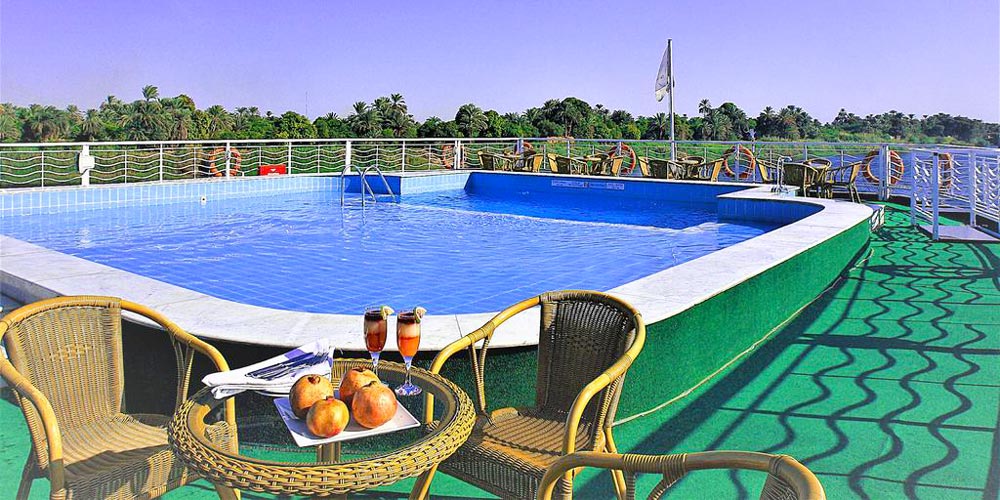 Swimming Pool of Crown Jubilee Nile Cruise – Trips in Egypt