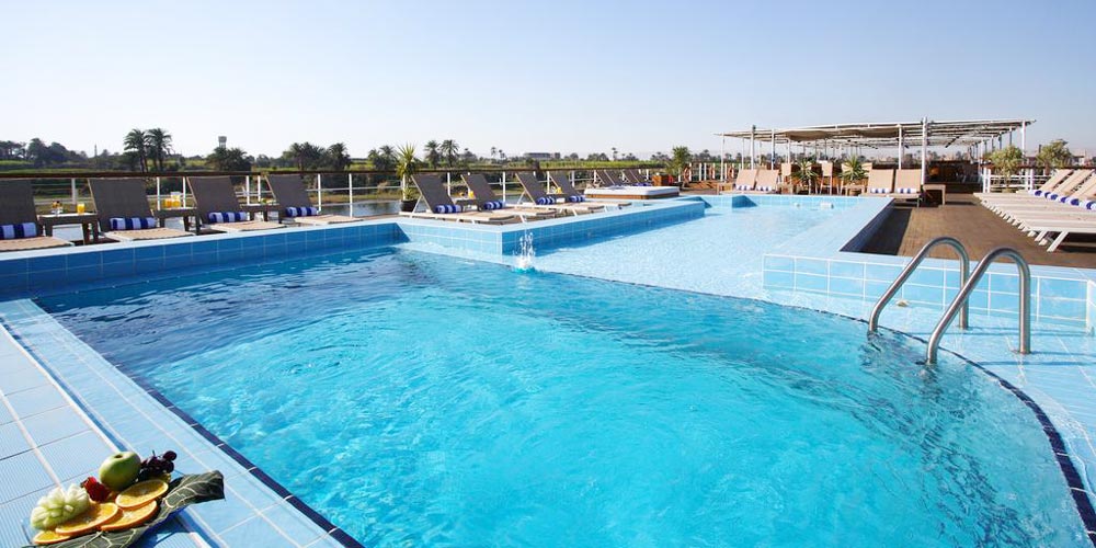 Swimming Pool of Mövenpick MS Royal Lily Nile Cruise – Trips in Egypt