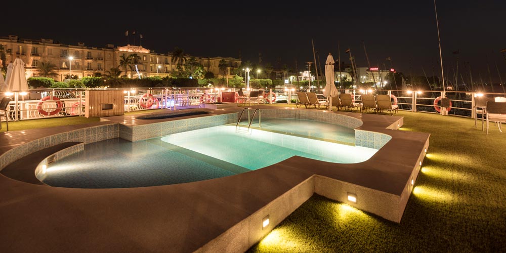Swimming Pool of Steigenberger Regency Nile Cruise – Trips in Egypt