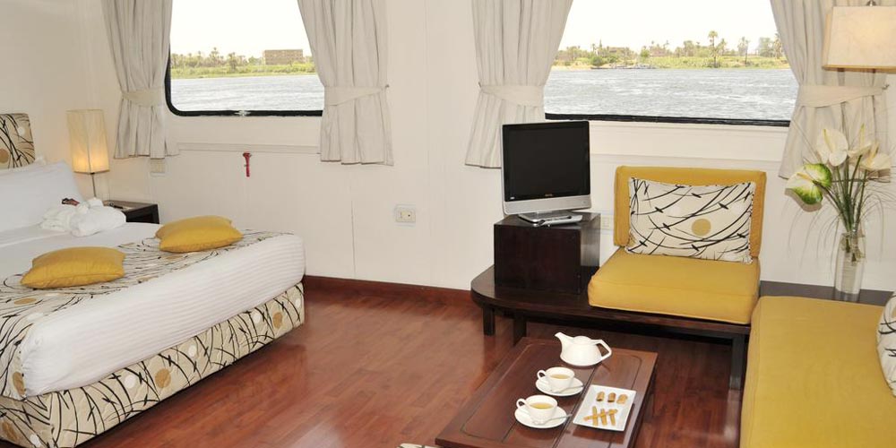Luxury Cabin of Alexander the Great Nile Cruise – Trips in Egypt
