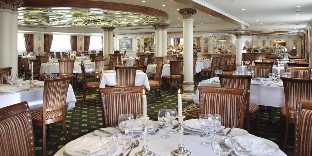 Resturant of Sonesta St. George Nile Cruise – Trips in Egypt
