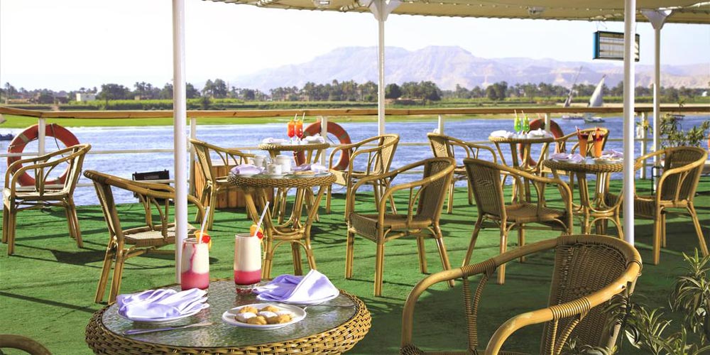 Upper Deck of Crown Prince Nile Cruise – Trips in Egypt