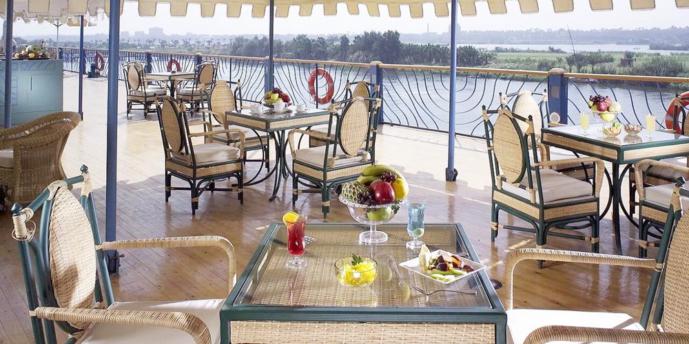 Upper Deck of MS Kon Tiki Nile Cruise – Trips in Egypt
