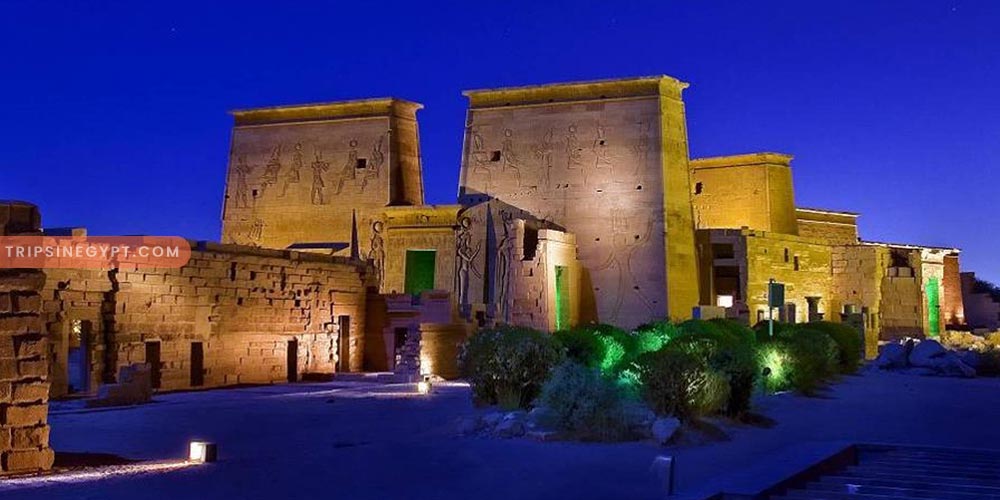 Sound and Light Show at Philae Temple - How to Spend A Night In Aswan - Trips In Egypt