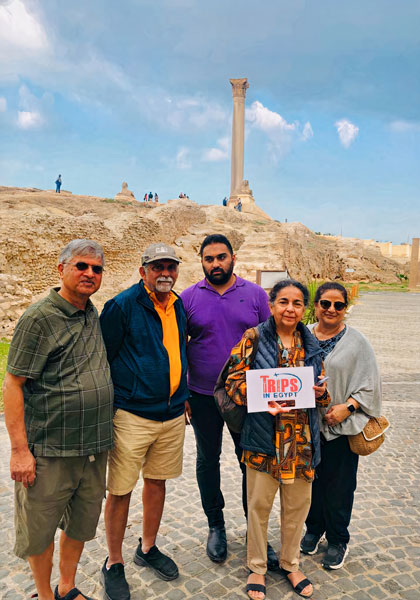 Trips in Egypt Customers at Pompay's Pillar - Trips in Egypt