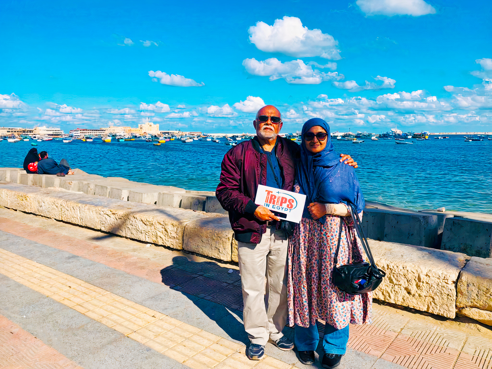 Trips in Egypt Customers at Alexandria Sea
