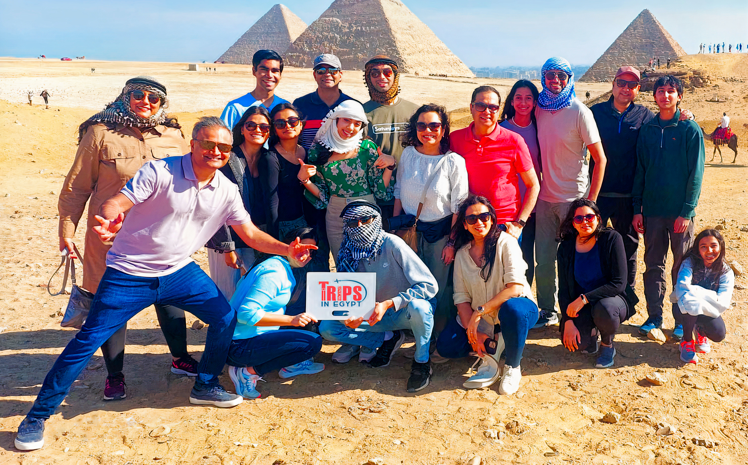 Trips in Egypt Customers at Giza Complex
