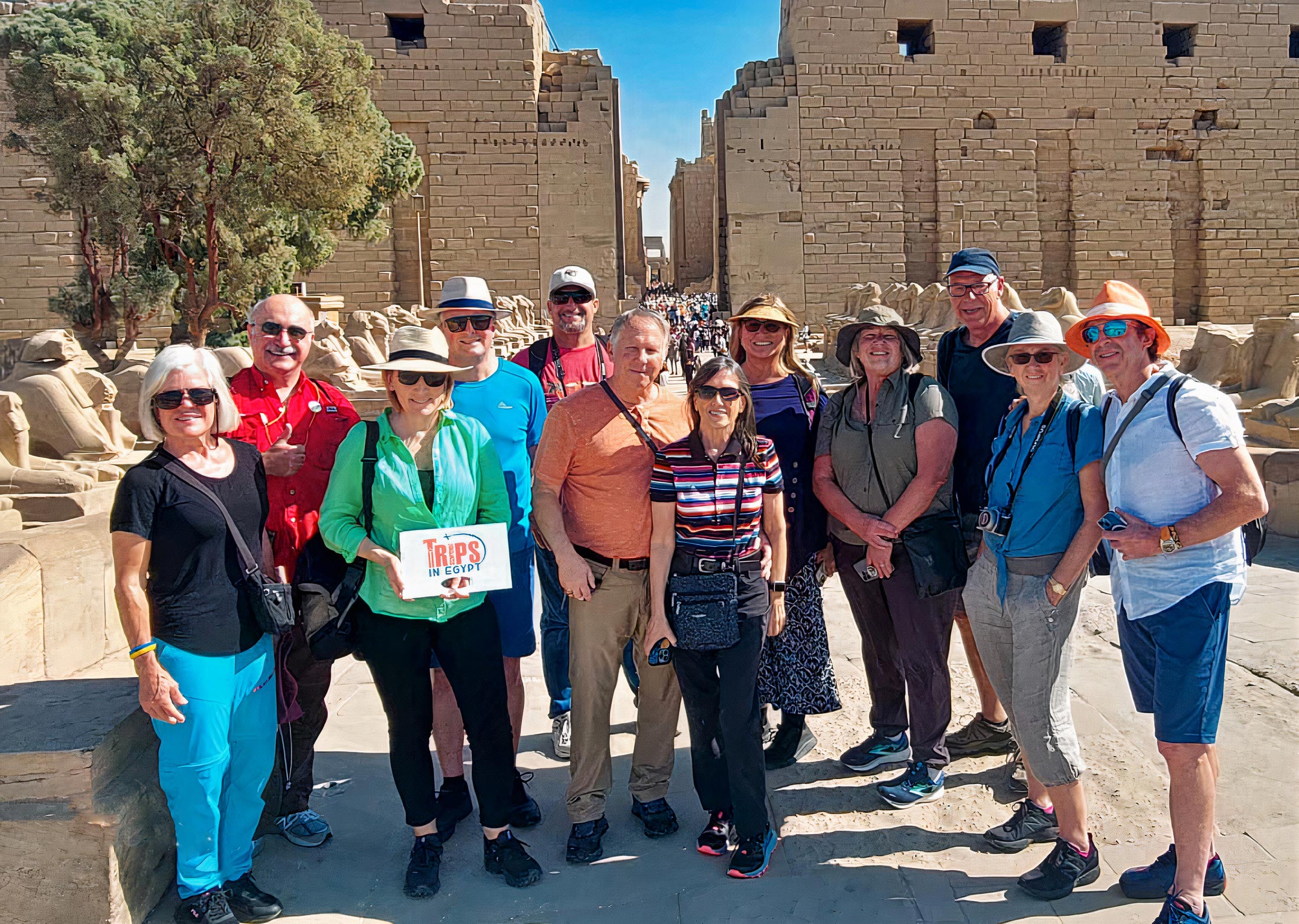 Trips in Egypt Customers at Karnak Temple
