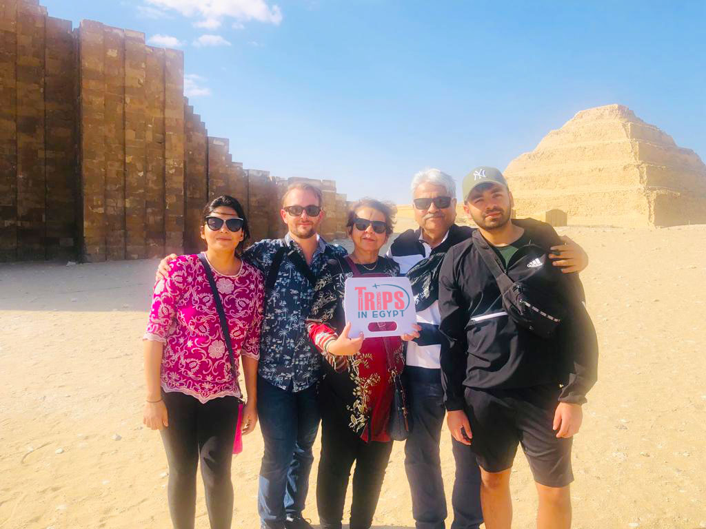 Trips in Egypt Customers at Saqqara Pyramid