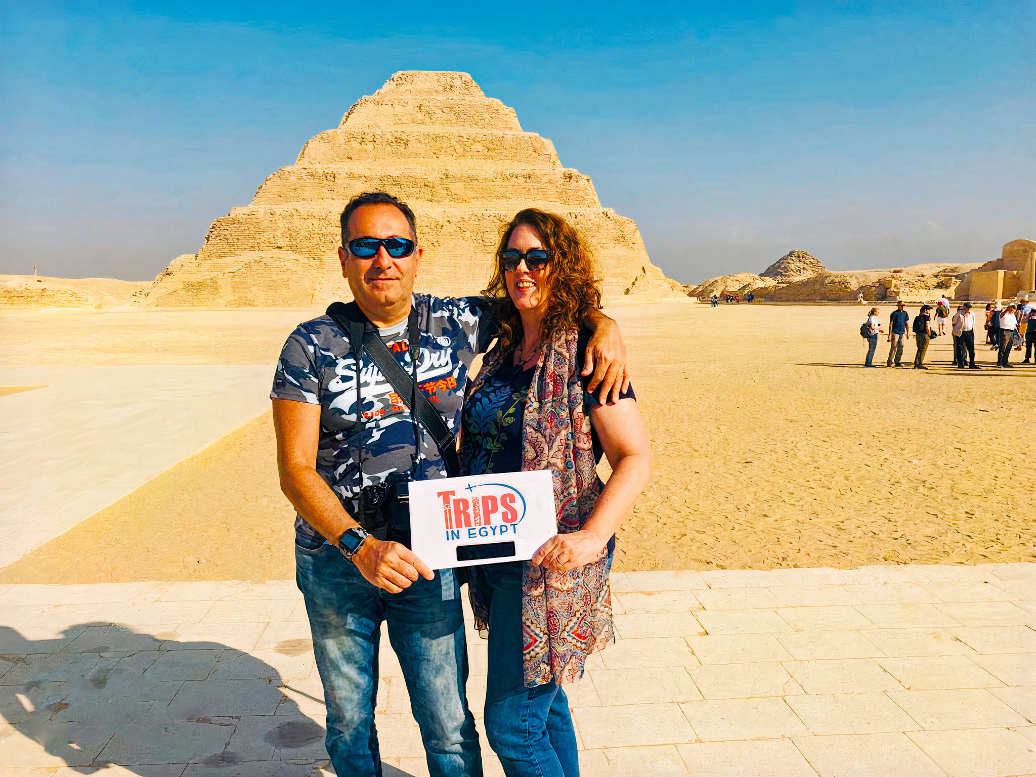 Trips in Egypt Customers at Saqqara Step Pyramid
