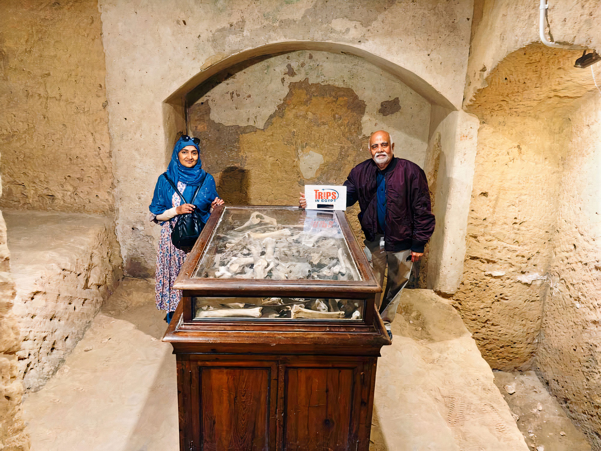 Trips in Egypt Customers at the Catacombs of Alexandria