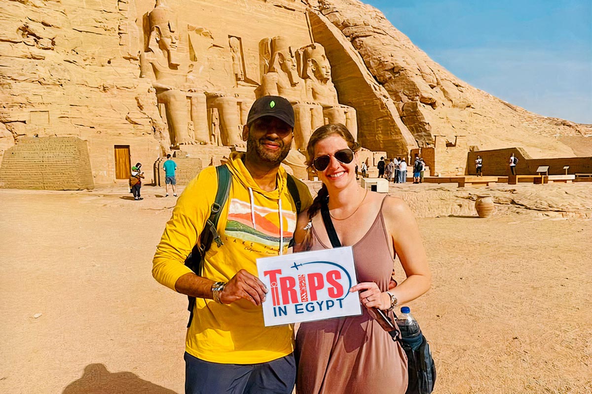 Trips in Egypt Customers at Abu Simbel Temple