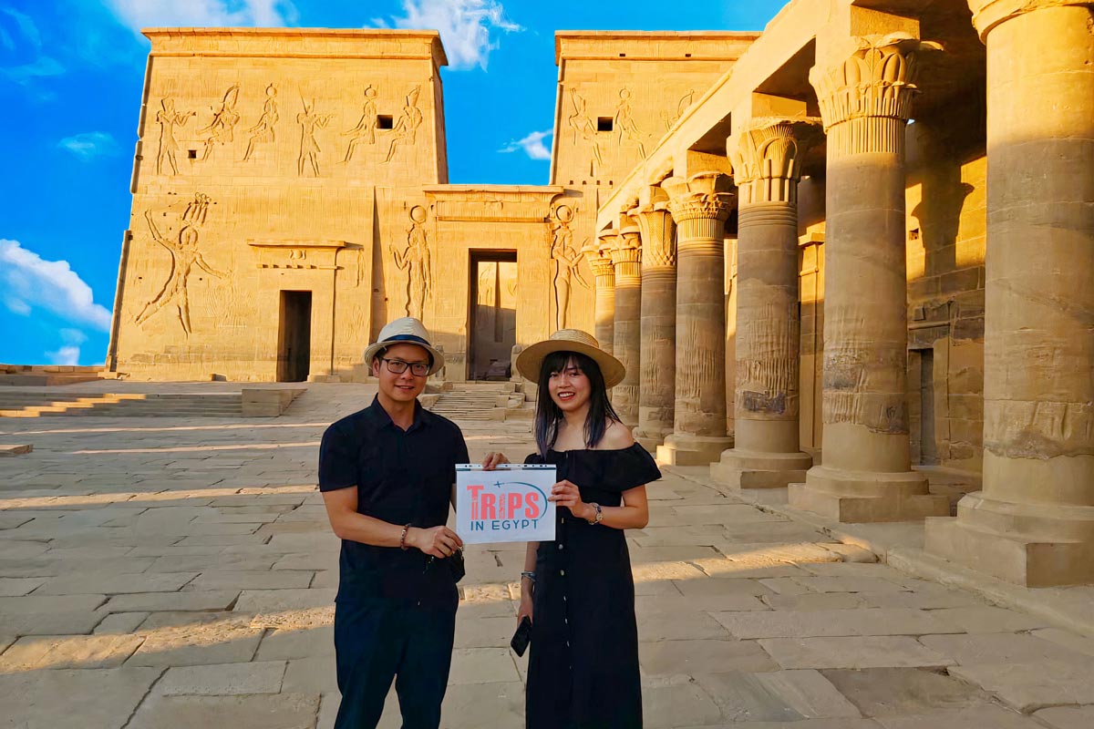 Trips in Egypt Customers at Philae Temple