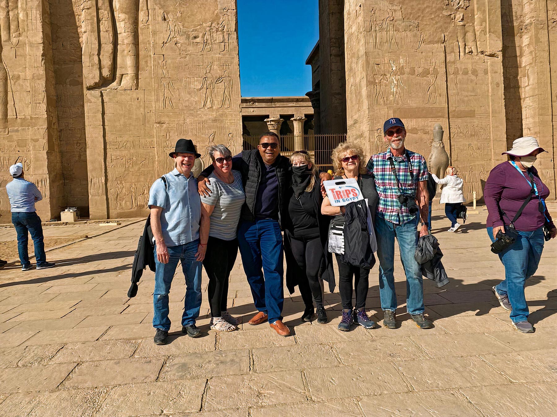 Trips in Egypt Customers at Philae Temple - Trips in Egypt