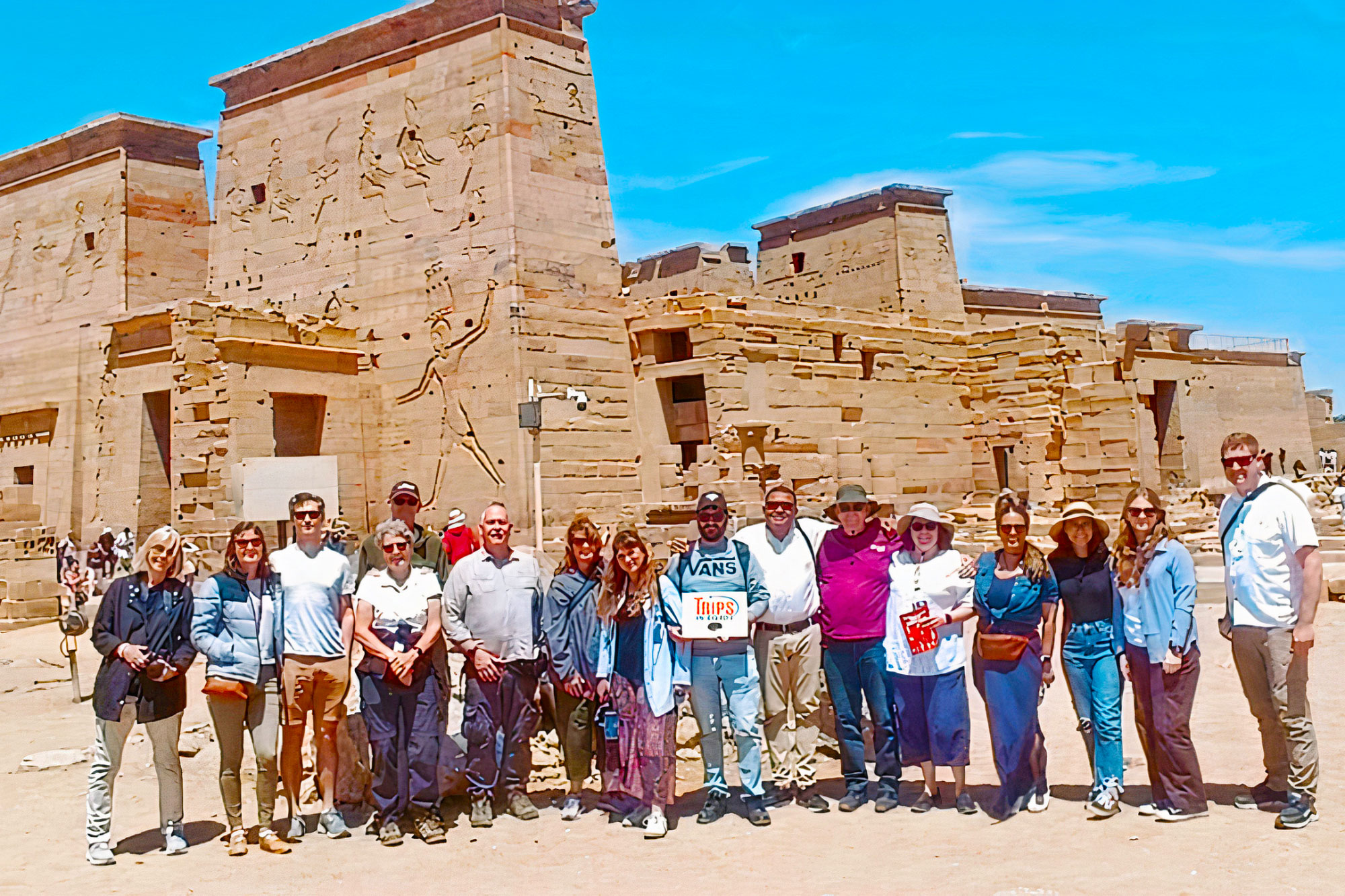 Trips in Egypt Customers at Philae Temple