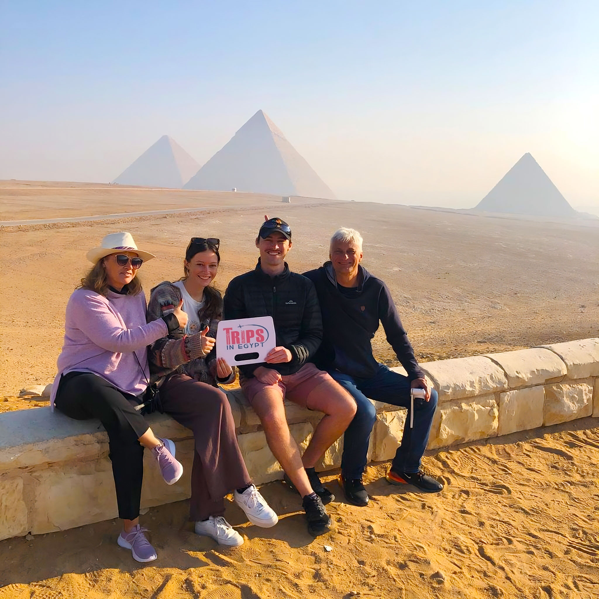 Trips in Egypt Customers at Giza Complex