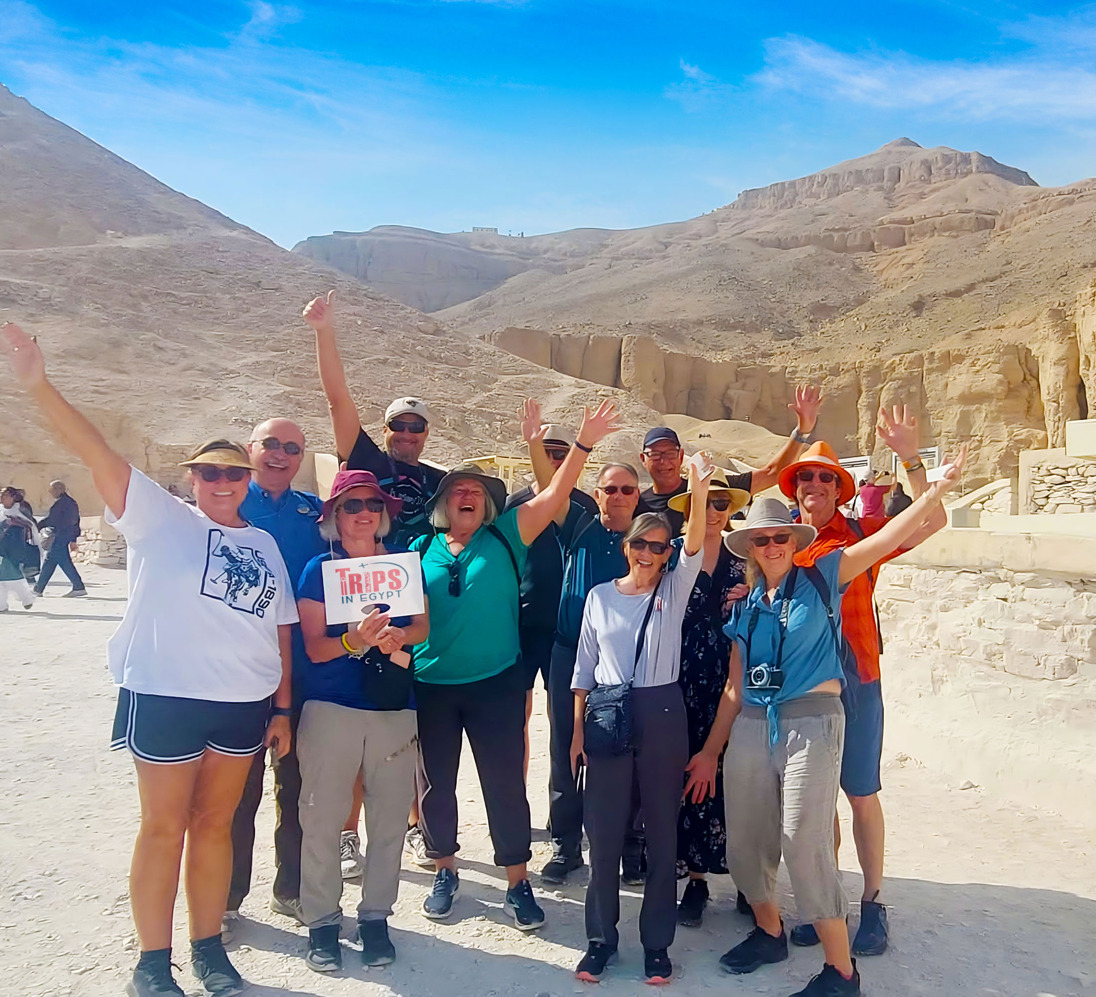 Trips in Egypt Customers at the Valley of the Kings
