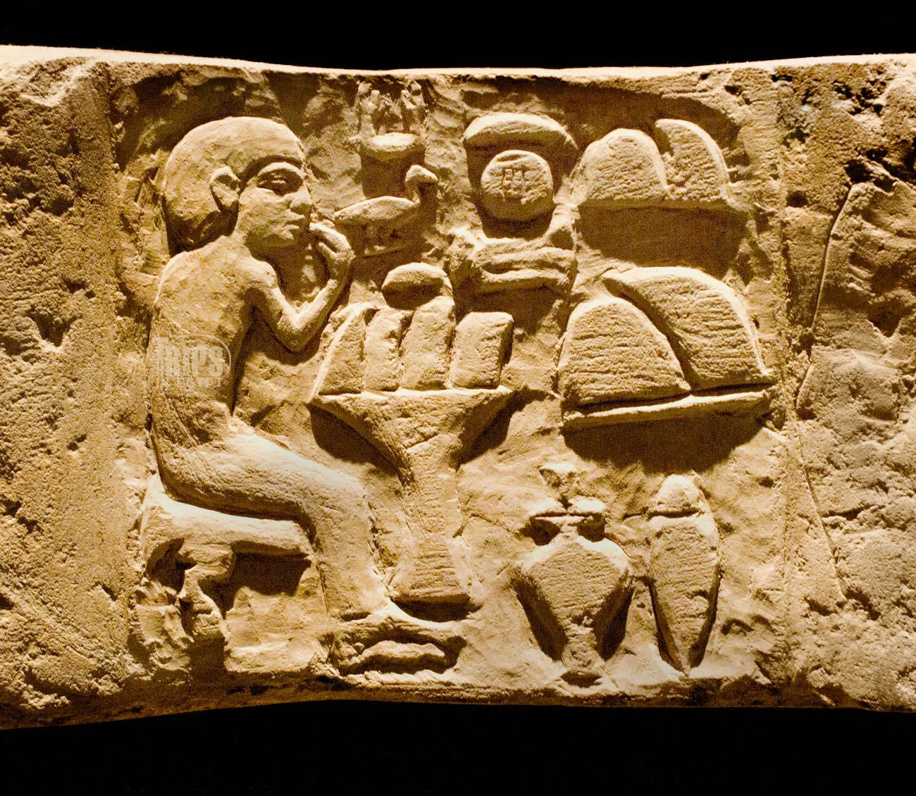 Abydos Early Dynastic Deceased at Offering Table, Ancient Egypt - Trips in Egypt