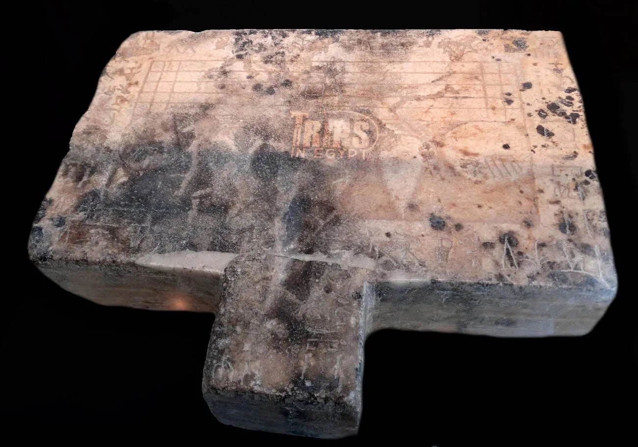 Middle Kingdom Alabaster Offering Table belonging to the Lady of the House Ity and Heny - Trips in Egypt