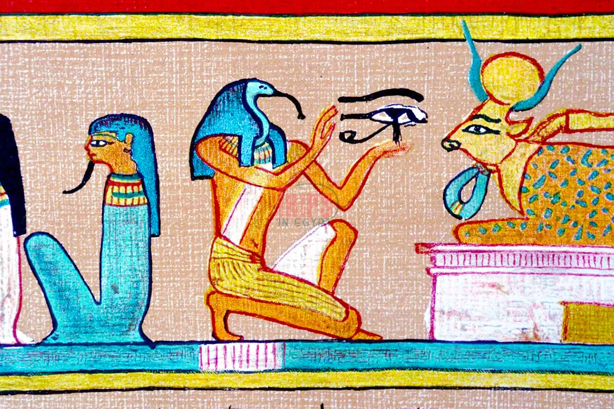 The Deity Thoth With Sacred Eye of Horus - Trips in Egypt