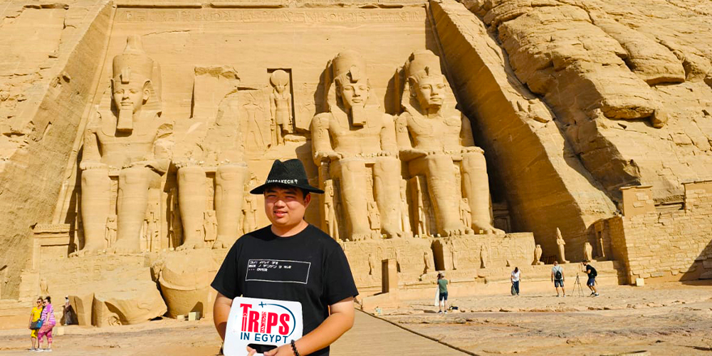 Trips in Egypt Client at Abu Simbel Temple - Trips in Egypt (2)
