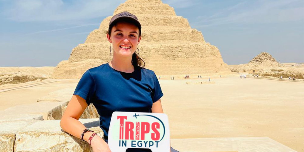 Trips in Egypt Client at Saqqara Step Pyramid - Trips in Egypt (1)