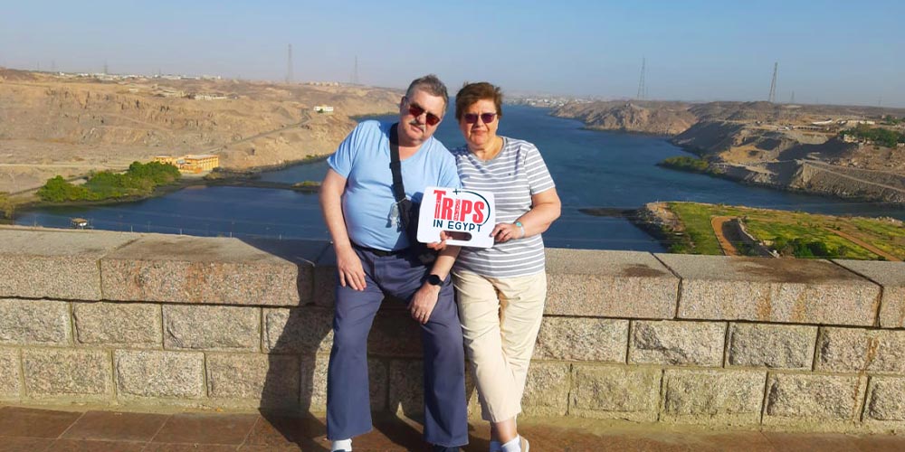 Trips in Egypt Client at Aswan High Dam - Trips in Egypt