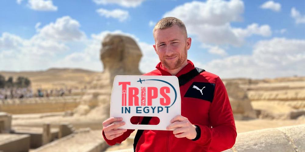 Trips in Egypt Client at Great Sphinx Area - Trips in Egypt