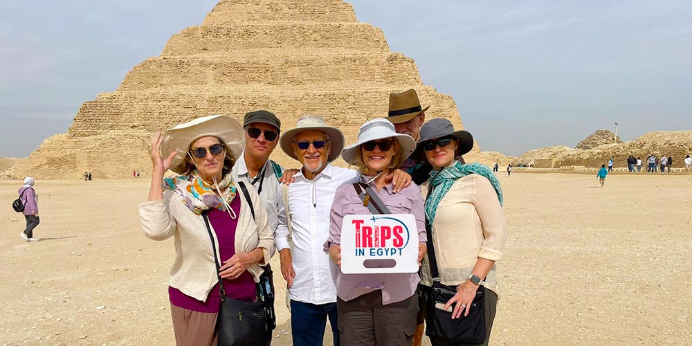 Trips in Egypt Client at Saqqara Pyramid - Trips in Egypt