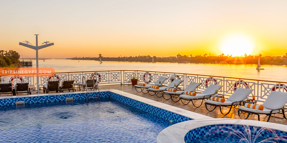 Pool of MS Nile Crown I Nile Cruise – Trips in Egypt